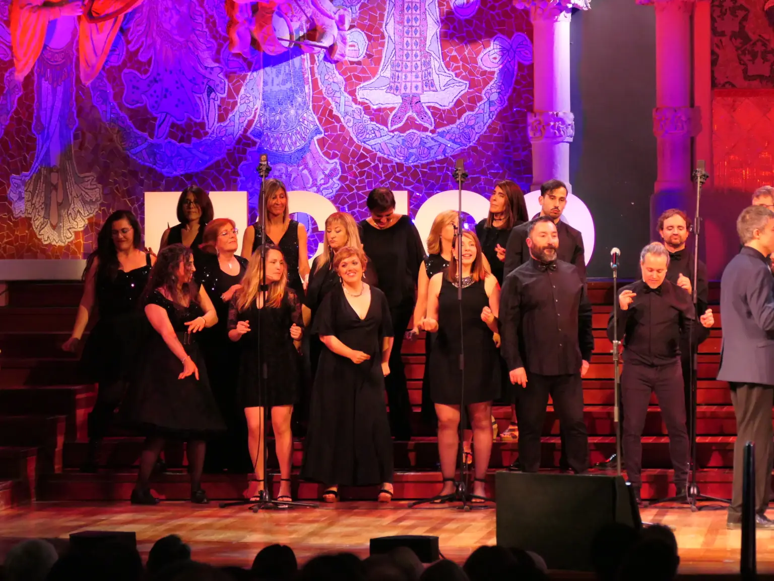 Moment d'un concert de Gospel Vallès